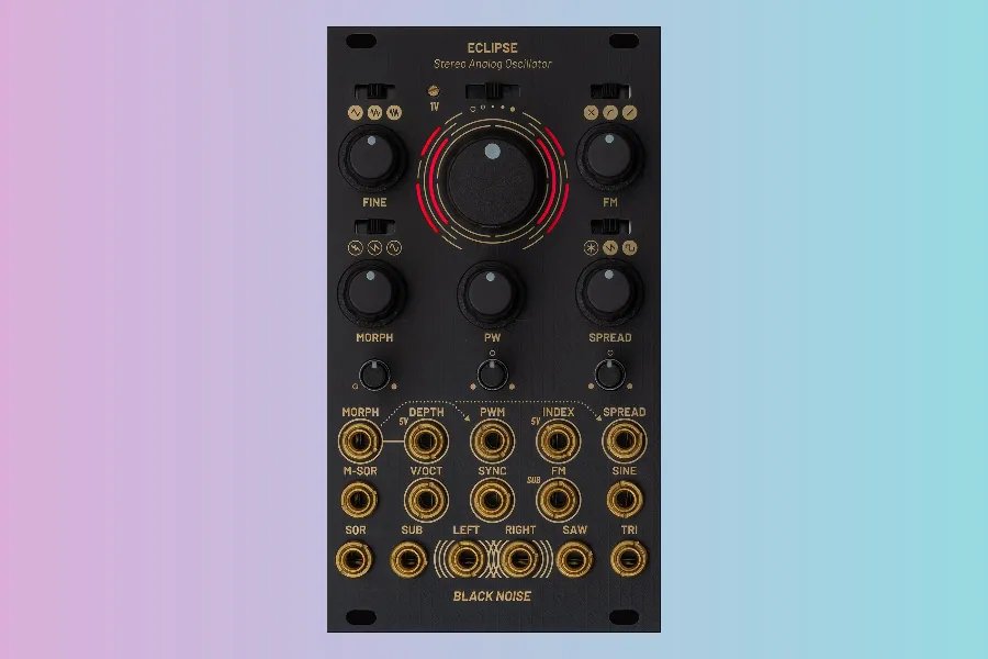 Noizefield's tweet image. Eclipse Analog Stereo Morphing Oscillator by Black Noise Modular
.
#ANALOGOSCILLATOR #ANALOGSYNTHESIS #BLACKNOISEMODULAR #ECLIPSE #EURORACKMODULE #FMMODES #MODULARSYNTH #MORPHINGWAVESHAPER #MORPHX #SPAM #SPSM #STEREOMODULATION #STEREOMORPHINGOSCILLATOR #VCO #WAVESHAPER