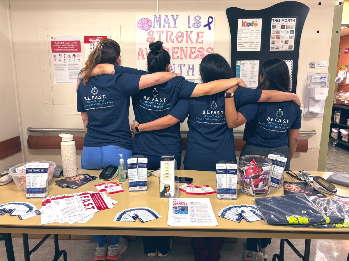 We spent the day doing stroke awareness outreach at Einstein Hospital, sharing information on B.E.F.A.S.T., offering BP checks, and talking with community members about stroke prevention. Great conversations and great turnout! #StrokeAwareness #CommunityOutreach