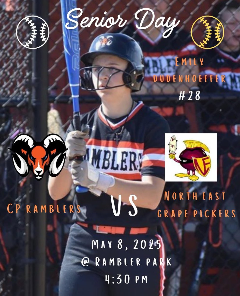 Senior Day! For our lone Senior Emily Dudenhoeffer! We are going to miss you! Good luck at St Vincent.