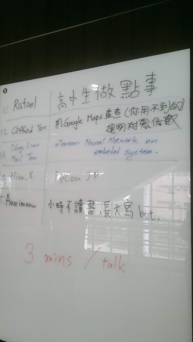 mangoice's tweet image. 翻了老照片找到這些很ㄎㄧㄤ的白板，然後我也有戴著  LED 眼鏡拍照，感覺大家都嗑了不少🤣

比較可惜的是那個 LED眼鏡沒有留下相關資訊，我也想要買一隻，不知道能不能跑字幕就是了但好讚，愛死