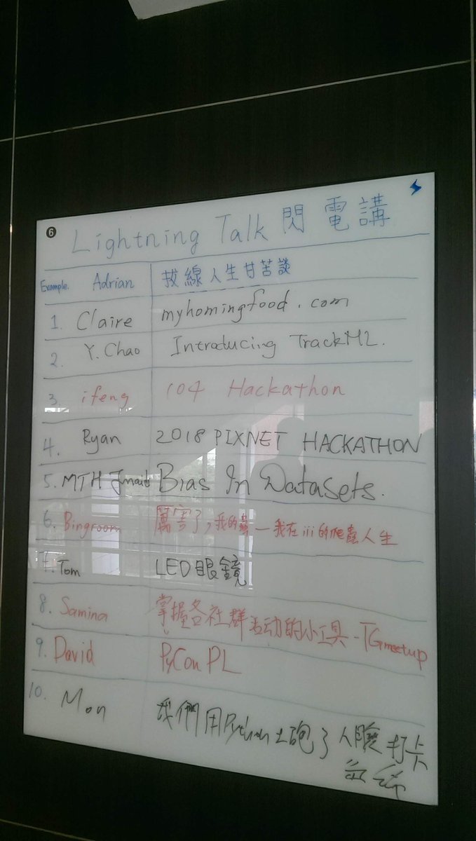 mangoice's tweet image. 翻了老照片找到這些很ㄎㄧㄤ的白板，然後我也有戴著  LED 眼鏡拍照，感覺大家都嗑了不少🤣

比較可惜的是那個 LED眼鏡沒有留下相關資訊，我也想要買一隻，不知道能不能跑字幕就是了但好讚，愛死