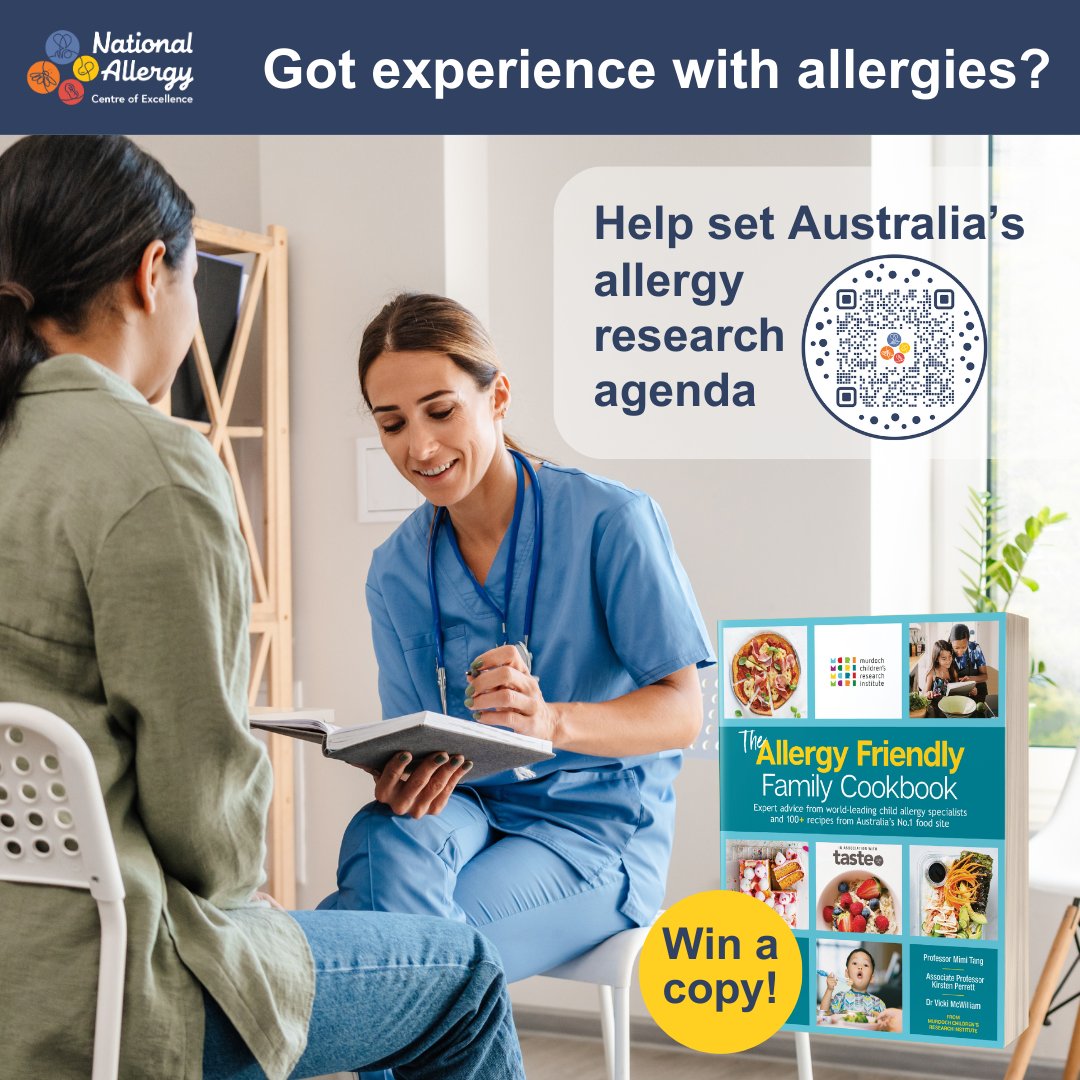 Do you have experience with allergies? Help @NACEResearch set a national #allergy #research agenda. If you live in 🇦🇺 &amp;:

🔸 Have or had allergies
🔸 Care for someone with allergies
🔸 Treat people with allergies

Please fill in this short survey | shorturl.at/edSE0