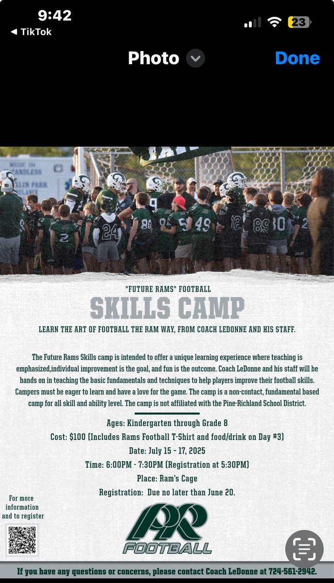 Registration is now open for the Future Rams Football Skills Camp🏈

docs.google.com/forms/d/1ySoIa…