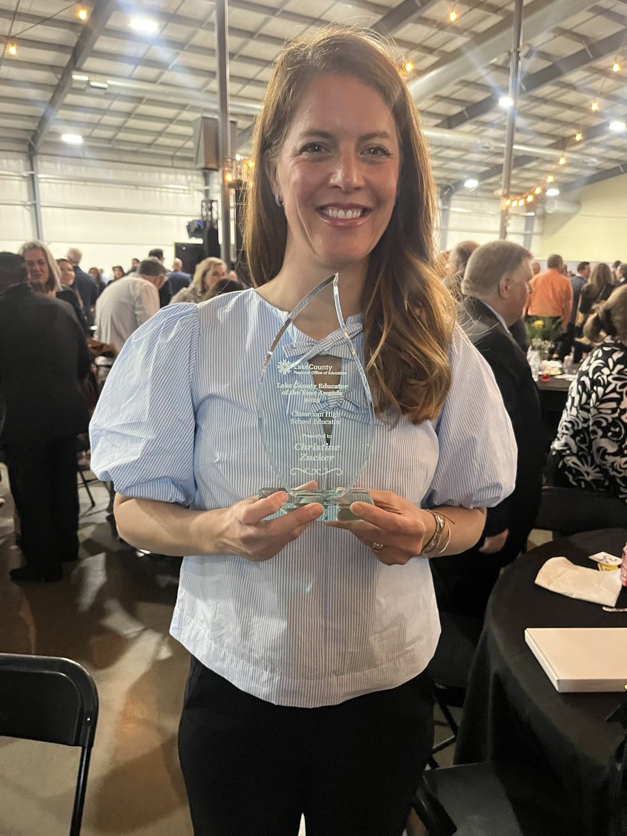 A great night honoring educators tipped off by recognizing Lakes own Christine Zucker as the Lake County High School Teacher of the Year!