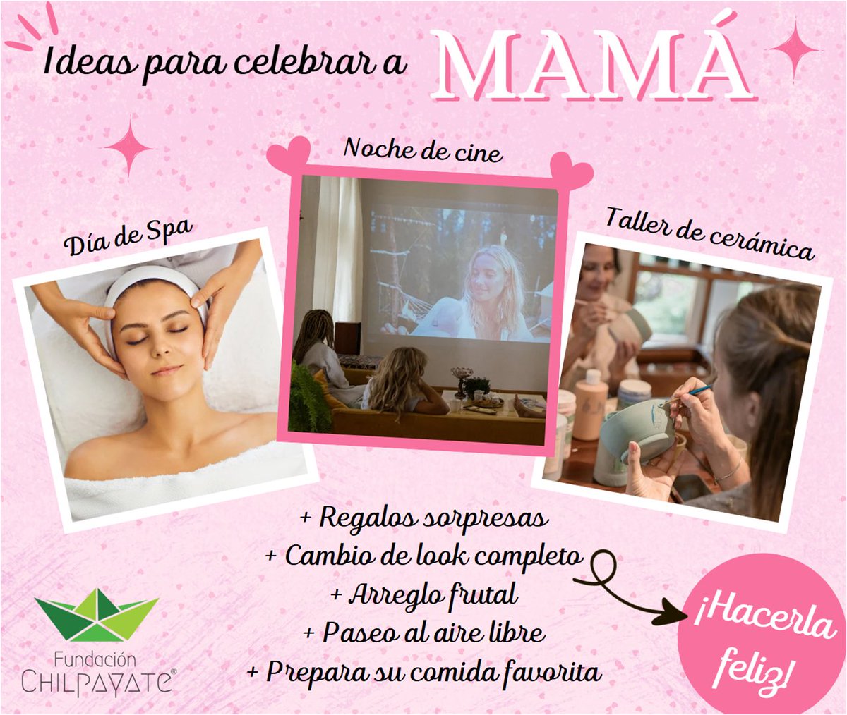 FundChilpayate's tweet photo. #chilpayates💚recordemos que las mamás🤱 son el principal sostén emocional de las familias🏡 y de la sociedad🌎, hay que celebrarlas🥳 con muchas sorpresas🎁, regalos💐🍫👜💍👗 y alegrías🎉.
#mamáschilpayates💚💐 #DíaDeLasMadres2025 💐 https://t.co/WStTvCxSp5