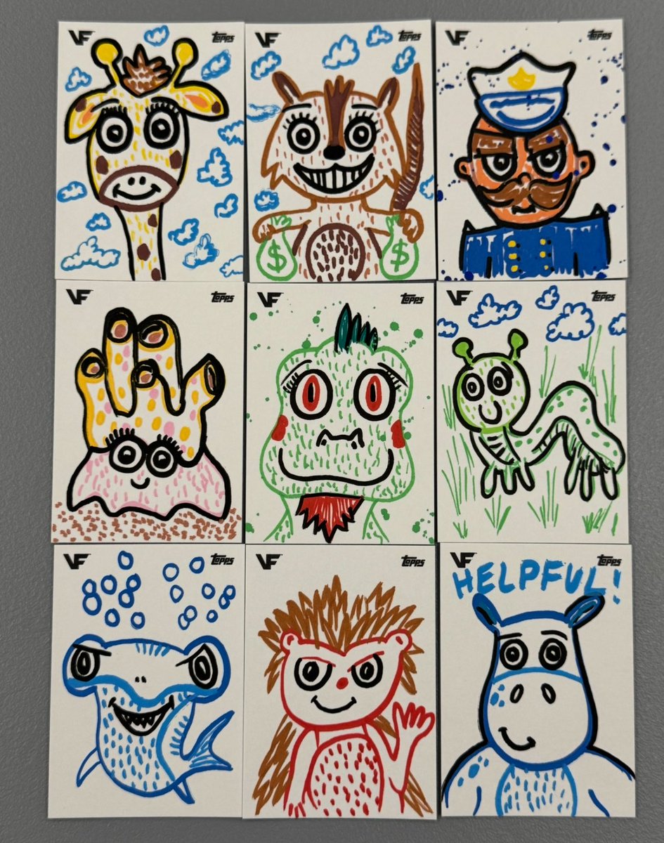Eddie Gangland (@eddiegangland) on Twitter photo Some of my most favorite 1 of 1 sketch cards are still hidden in the wild! Here’s another leak. 👁️ Happy hunting!
#veefriends #veefriendstoppschrome
<a href="/veefriends/">VeeFriends</a> <a href="/VeeFriendsCards/">VeeFriends Cards</a> Some of my most favorite 1 of 1 sketch cards are still hidden in the wild! Here’s another leak. 👁️ Happy hunting!
#veefriends #veefriendstoppschrome
<a href="/veefriends/">VeeFriends</a> <a href="/VeeFriendsCards/">VeeFriends Cards</a>