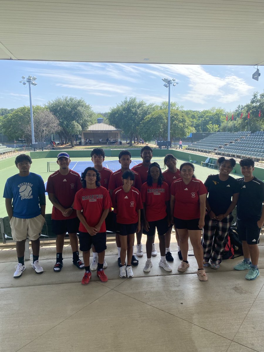 AISD Athletics (@deancolbert5) on Twitter photo So proud of the student-athletes from MacArthur, Davis, Eisenhower and Aldine who competed in the Region II 6-A Tennis Championships in Waco. Congratulations on a great season! <a href="/drgoffney/">Dr. LaTonya M. Goffney</a> <a href="/DiakaMelendez/">Diaka R. Melendez</a> <a href="/AthleticsAisd/">AISDAthletics</a> <a href="/AldineSports/">AldineISDSports</a> #AldineImpact So proud of the student-athletes from MacArthur, Davis, Eisenhower and Aldine who competed in the Region II 6-A Tennis Championships in Waco. Congratulations on a great season! <a href="/drgoffney/">Dr. LaTonya M. Goffney</a> <a href="/DiakaMelendez/">Diaka R. Melendez</a> <a href="/AthleticsAisd/">AISDAthletics</a> <a href="/AldineSports/">AldineISDSports</a> #AldineImpact
