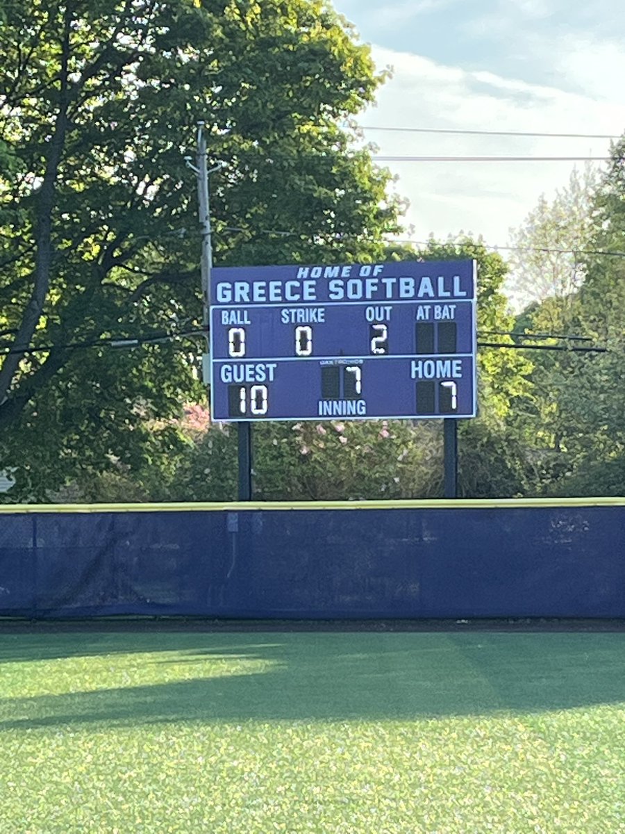 Greece Storm back in the win column with a 10-7 win over Rush Henrietta! Brooke Bassett had her 1st home run at the varsity level! 
<a href="/GCSDATathletics/">Greece Arcadia Athletics</a> 
<a href="/Ody_Athletics/">Greece Odyssey Athletics</a> 
<a href="/GreeceOlympia/">Olympia Spartans</a> 
<a href="/AthenaTrojans/">GreeceAthena Trojans</a>