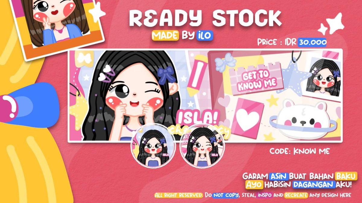 help repost?

ilo punya layout chibi ready stock yang bisa kamu jemput dengan price tertera! hehehe free retext ya guys<3 yuk abisin leot rs gemoy iniiii :3 langsung dm aku yaah 

#zonauang #zonaba #zonajajan
