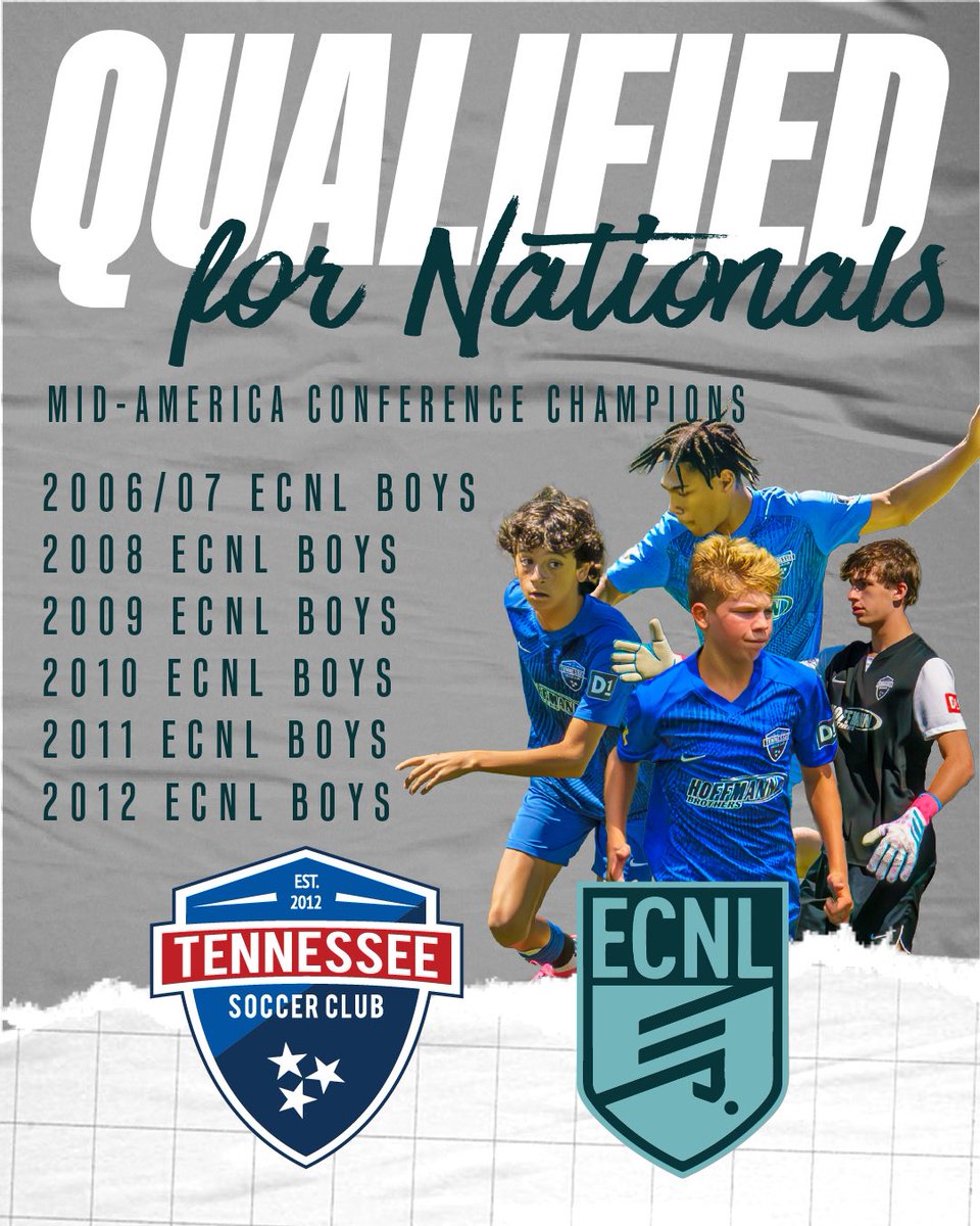Proud to have 1️⃣1️⃣ of our boys ECNL and ECNL RL teams qualify for Nationals! 👏