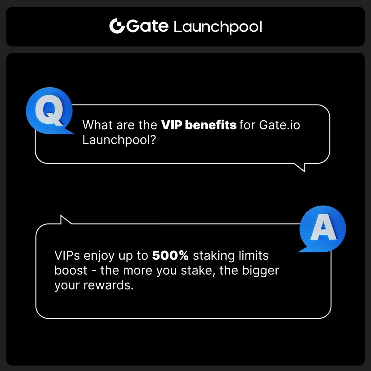 Gate_Launch's tweet photo. #GateioLaunchpool Q&A: VIP Benefits on https://t.co/9sVJ87z8UR Launchpool
Q: What perks do VIPs get on https://t.co/9sVJ87z8UR Launchpool?
A: Enjoy up to 500% staking boost! The more you stake, the higher your rewards. 💰
Maximize your earnings and stake now: https://t.co/gMtY3uz6Vy