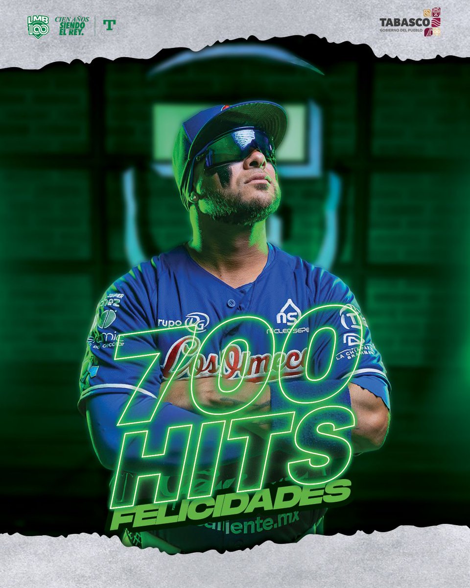 ¡Felicidades, Félix "el niño" Pérez! 🥳 <a href="/FelixPerez36/">Felix Perez 36 🇨🇺</a>
Con entrega, poder y constancia, has alcanzado los 700 hits en la Liga Mexicana de Beisbol.
Un logro que refleja tu grandeza en el diamante y tu compromiso en cada turno al bat⚾🔥

#SiempreOlmecas
#CienAñosSiendoElRey👑