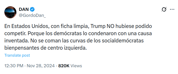 mis2centavos's tweet photo. Nunca quisieron la ley de "ficha limpia". 

Si no, @JMilei no hubiera permitido este tweet: https://t.co/T1pscoh92n