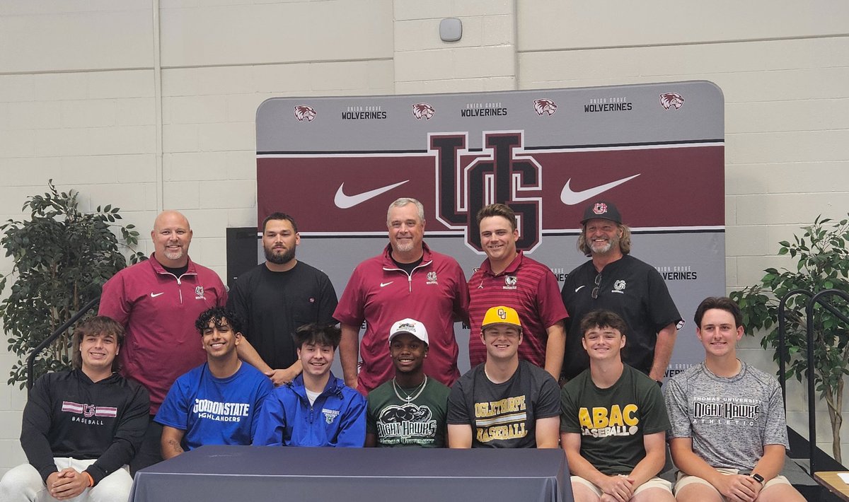 Congrats to all SEVEN of the #UGBaseball signees! We're proud of you guys and look forward to watching you excel at the collegiate level! #SigningDay