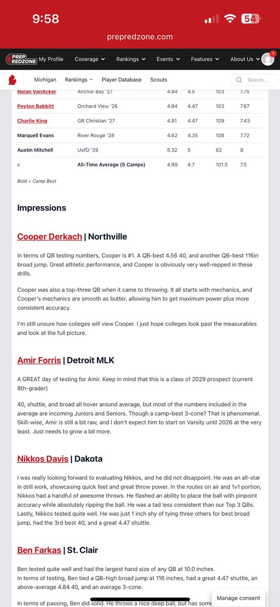 AmirForris3__'s tweet image. Blessed for the write up and will continue to improve my talents @PrepRedzoneMI @PrepRedzone @alex_pallone @MIexposure @TheD_Zone