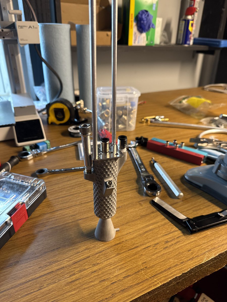 Tank got in today and the chamber just needs some injector posts installed and a proof test before it is ready for hot fire testing