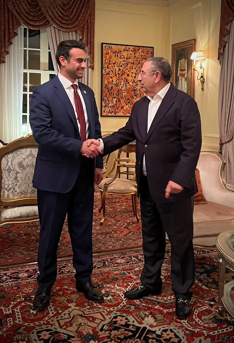 Youssef Amrani (@youamrani) on Twitter photo Honored to meet Congressman <a href="/AbrahamHamadeh/">Abe Hamadeh</a> for a meaningful exchange on the enduring Morocco–U.S. alliance, deeply rooted in shared values of peace, and security, building on centuries of strong bilateral ties.Together, we continue to strengthen our commitment to a stable and Honored to meet Congressman <a href="/AbrahamHamadeh/">Abe Hamadeh</a> for a meaningful exchange on the enduring Morocco–U.S. alliance, deeply rooted in shared values of peace, and security, building on centuries of strong bilateral ties.Together, we continue to strengthen our commitment to a stable and