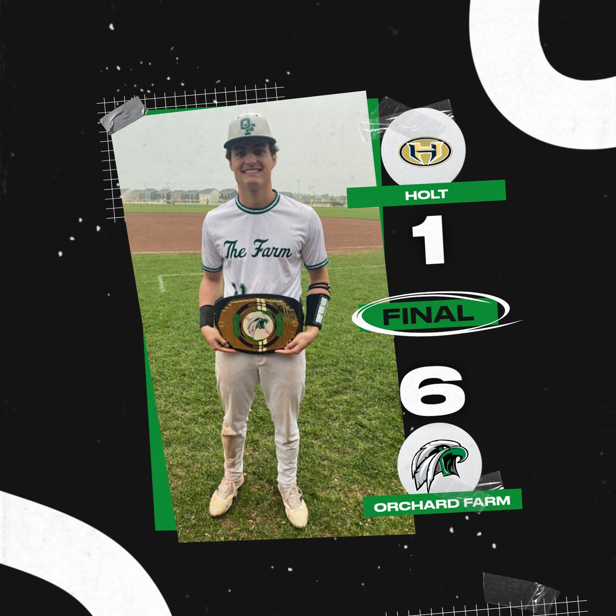 Orchard Farm Baseball (@ofhs_baseball) on Twitter photo Eagles take the series!
Player of the Game - <a href="/blake_ditmeyer/">Blake Ditmeyer</a>
2-3, 2B, RBI, 2 R
<a href="/BryceDaniel19/">Bryce Daniel</a> - 2-3, RBI, R and some stellar defensive play at SS!
<a href="/MaxKelch24/">Max Kelch</a> - 1-2, RBI, BB
<a href="/lukehenke10/">Luke Henke</a> - 1-2, RBI
We are back in action Friday against FZN for Senior Night! Eagles take the series!
Player of the Game - <a href="/blake_ditmeyer/">Blake Ditmeyer</a>
2-3, 2B, RBI, 2 R
<a href="/BryceDaniel19/">Bryce Daniel</a> - 2-3, RBI, R and some stellar defensive play at SS!
<a href="/MaxKelch24/">Max Kelch</a> - 1-2, RBI, BB
<a href="/lukehenke10/">Luke Henke</a> - 1-2, RBI
We are back in action Friday against FZN for Senior Night!