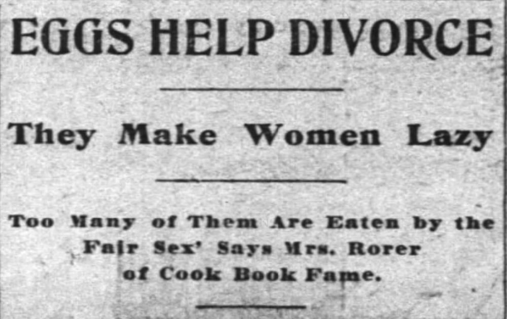 Egg news, 1903