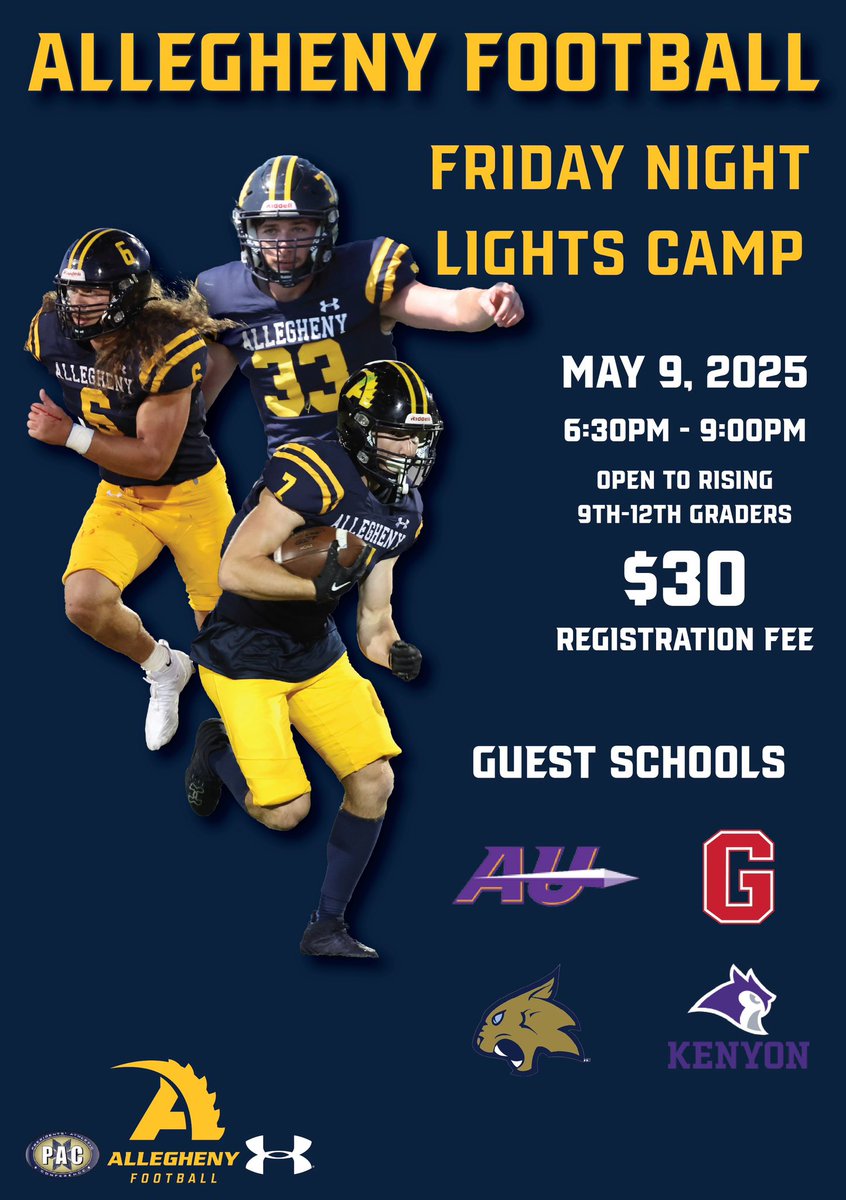 Chase Travis 2027 (@chasetravis__) on Twitter photo Thank you <a href="/CoachAlvarez35/">Aaron Alvarez</a> for the invite to the <a href="/AlleghenyFB/">Allegheny Football</a> camp!
<a href="/CoachBiserMHS/">Sean Biser</a>
<a href="/Akingwvu/">Adam King</a>
<a href="/CoachDell54/">Vincent Delligatti</a> Thank you <a href="/CoachAlvarez35/">Aaron Alvarez</a> for the invite to the <a href="/AlleghenyFB/">Allegheny Football</a> camp!
<a href="/CoachBiserMHS/">Sean Biser</a>
<a href="/Akingwvu/">Adam King</a>
<a href="/CoachDell54/">Vincent Delligatti</a>