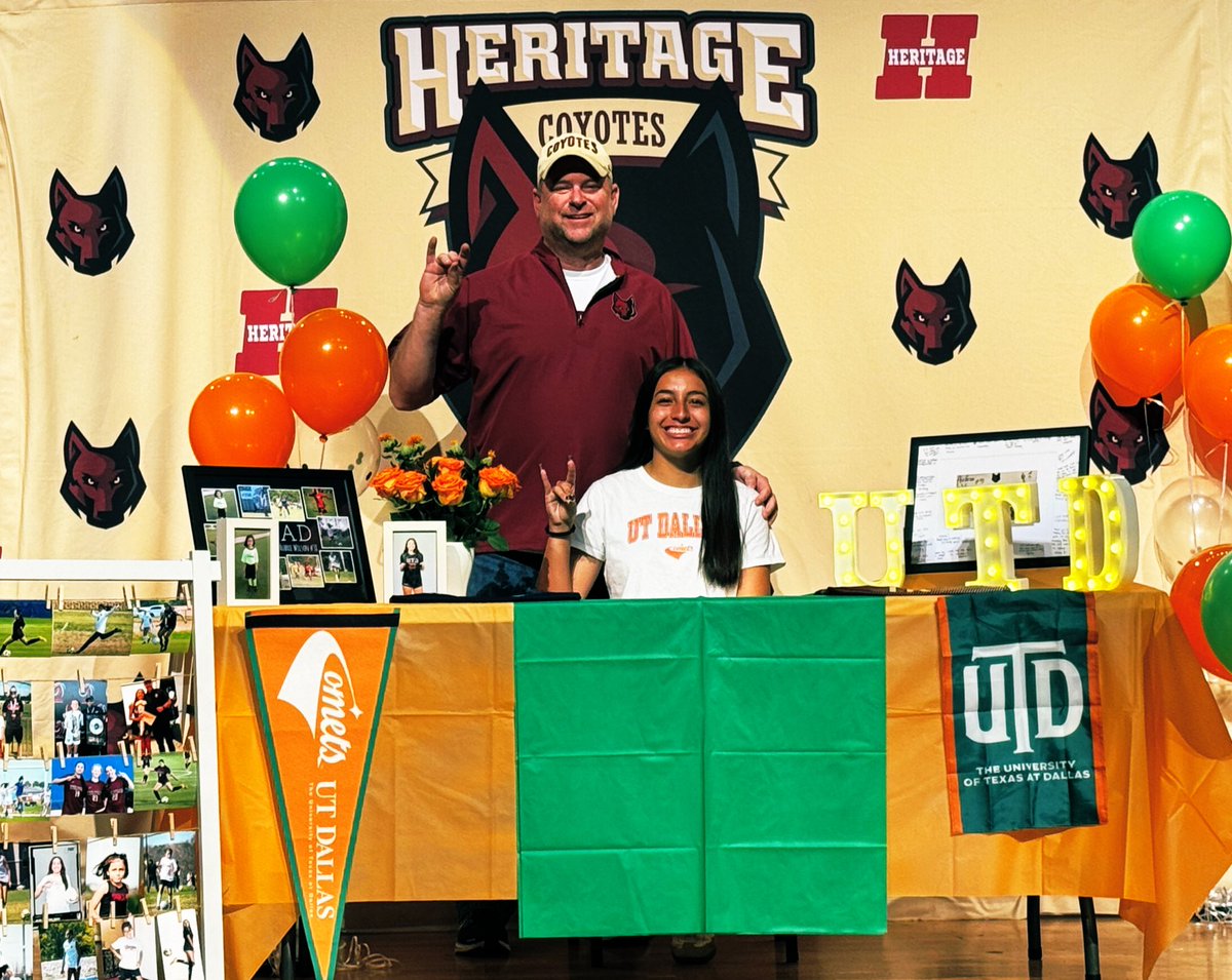 Lady Coyotes Soccer (@lcoyotessoccer) on Twitter photo Congratulations to our very own, Aubree Wilson! Today, she signed her letter of intent to continue her education and soccer career at the University of Texas at Dallas!
We wish her luck in her next chapter and canβt wait to see her on the field next year!
#GoYotes #GoComets Congratulations to our very own, Aubree Wilson! Today, she signed her letter of intent to continue her education and soccer career at the University of Texas at Dallas!
We wish her luck in her next chapter and canβt wait to see her on the field next year!
#GoYotes #GoComets