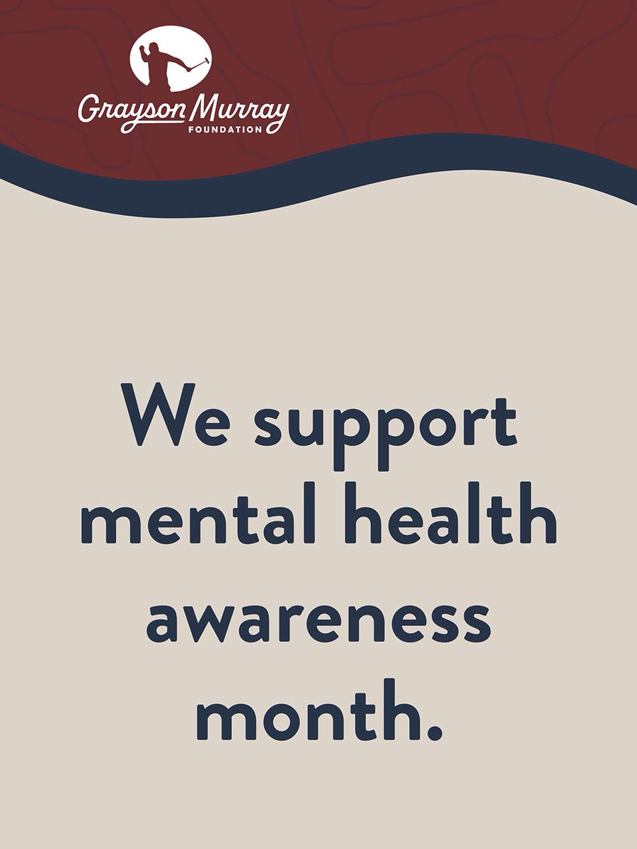 We stand united in breaking the sigma surrounding mental health, but how do you? Share with us how you support mental health! To learn more visit our website at graysonmurrayfoundation.com💚