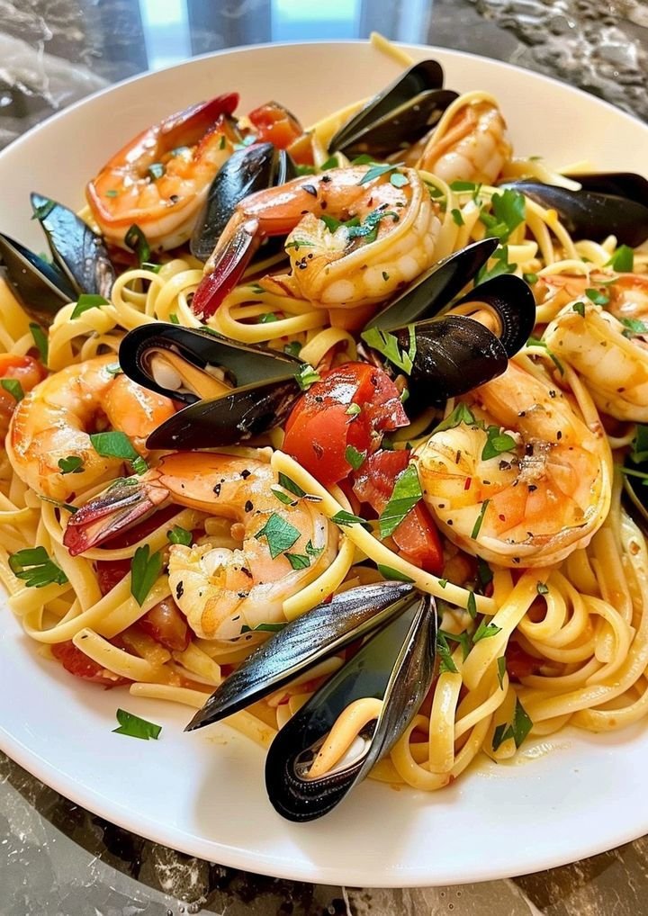 Seafood pasta