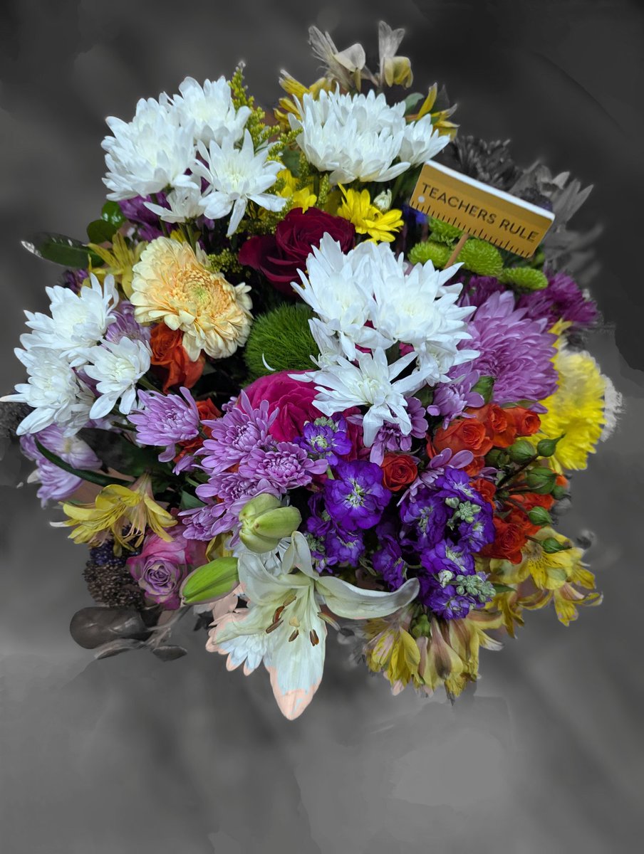 My heart is overflowing. Thank you for all the flowers today PreK. <a href="/OLE_Leopards/">Leonard Elementary</a>