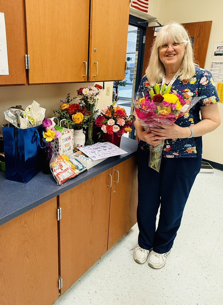 Alice D. Contreras Elementary School (@acontrerasfwisd) on Twitter photo Happy School Nurse Day!
Today we celebrated Nurse Patti, our caring, dedicated, and always-smiling school nurse! We appreciate all that she does every day! <a href="/todd_koppes/">Todd Koppes</a> <a href="/ameliacortes23/">Amelia Cortes</a> <a href="/BPerez_ADC/">Benjamin Perez</a> Happy School Nurse Day!
Today we celebrated Nurse Patti, our caring, dedicated, and always-smiling school nurse! We appreciate all that she does every day! <a href="/todd_koppes/">Todd Koppes</a> <a href="/ameliacortes23/">Amelia Cortes</a> <a href="/BPerez_ADC/">Benjamin Perez</a>