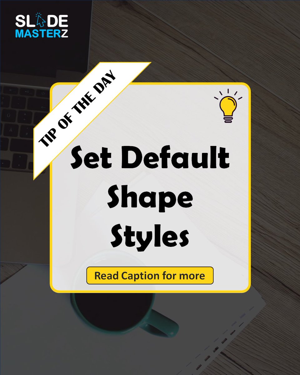 SlidemasterzT's tweet image. ⚙️ Right-click a shape &amp;gt; “Set as Default Shape” to maintain a consistent look.

Read our blogs for more: slidemasterz.com/powerpoint-blo…

#PowerUserTips #PowerPointEfficiency #DesignShortcut  #PowerPointIdeas #SlideMasterz #PowerPointTricks #PresentationTips #PowerPointTips