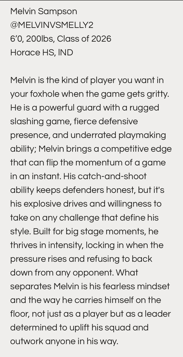 Melvin Sampson tweet media