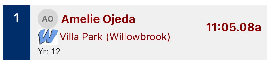 🏆Conference Champion! Amelie Ojeda wins 🥇 in the varsity 3200m!