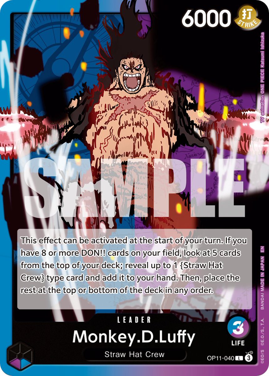 OPCG BOOSTER PACK -A FIST OF DIVINE SPEED- [OP-11] CARD REVEALS