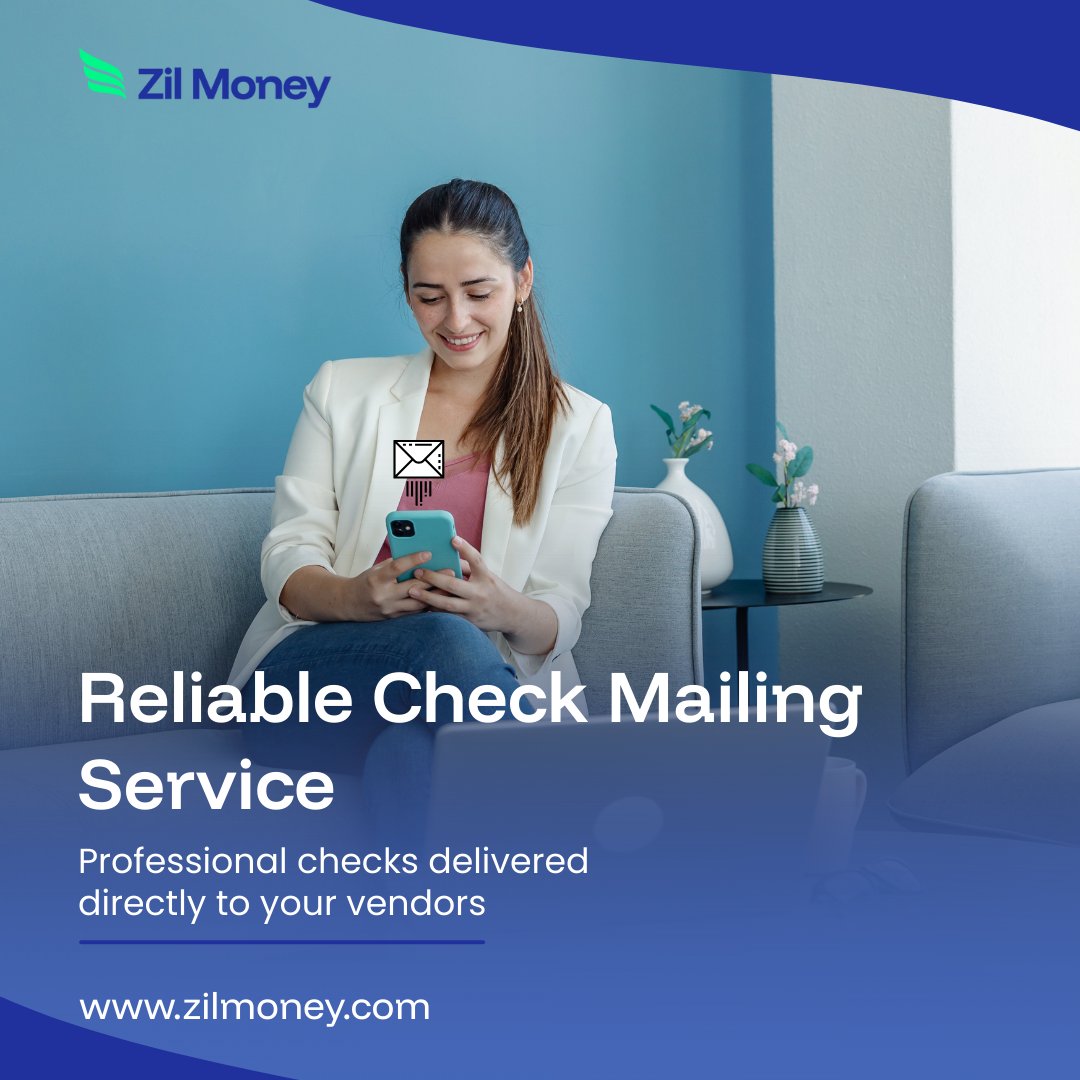 ZilMoney's tweet image. Zil Money is the best way to send a check by mail.
Print and mail checks to anyone without leaving your office
Learn more: zilmoney.com/checks-by-mail

Click here for interactive demo: zilmoney.storylane.io/share/yka7gldr…

#BestWaytoSendaCheckbyMail #DigitalCheck