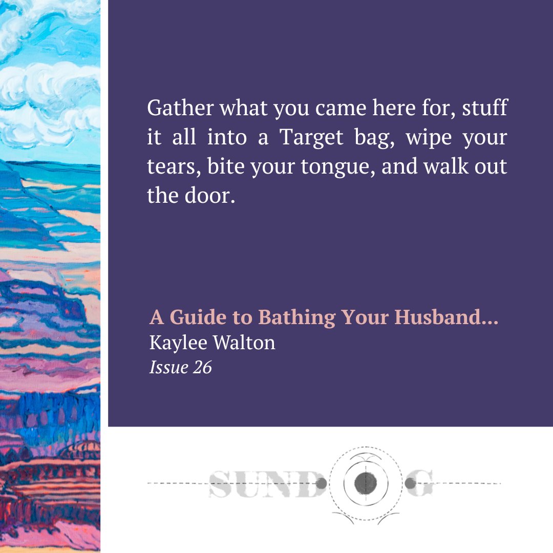 Issue 26 Creative Nonfiction ❤️

sundoglit.com/kaylee-walton/