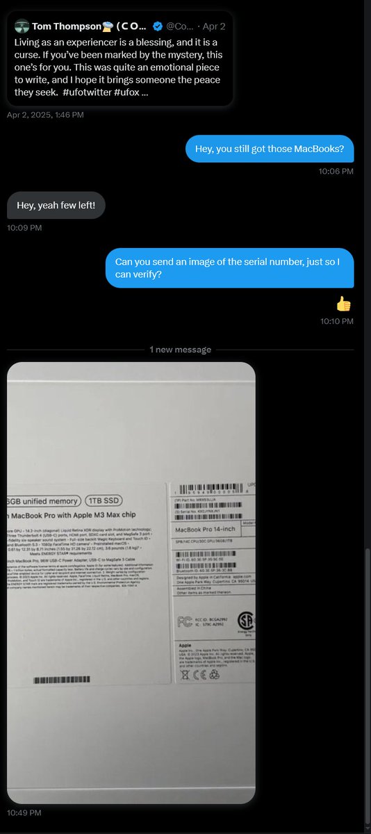 Anomalous tweet media