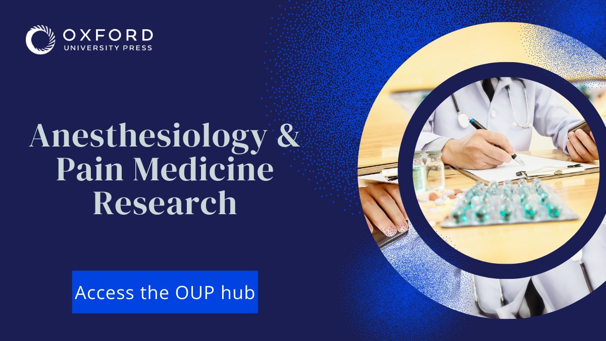 Oxford Journals (@oxfordjournals) on Twitter photo Looking for cutting-edge anesthesiology and pain medicine research following #ASRASPRING25?
Browse the OUP hub, including new papers from <a href="/PainMedJournal/">Pain Medicine Journal</a>: oxford.ly/42MIOot Looking for cutting-edge anesthesiology and pain medicine research following #ASRASPRING25?
Browse the OUP hub, including new papers from <a href="/PainMedJournal/">Pain Medicine Journal</a>: oxford.ly/42MIOot