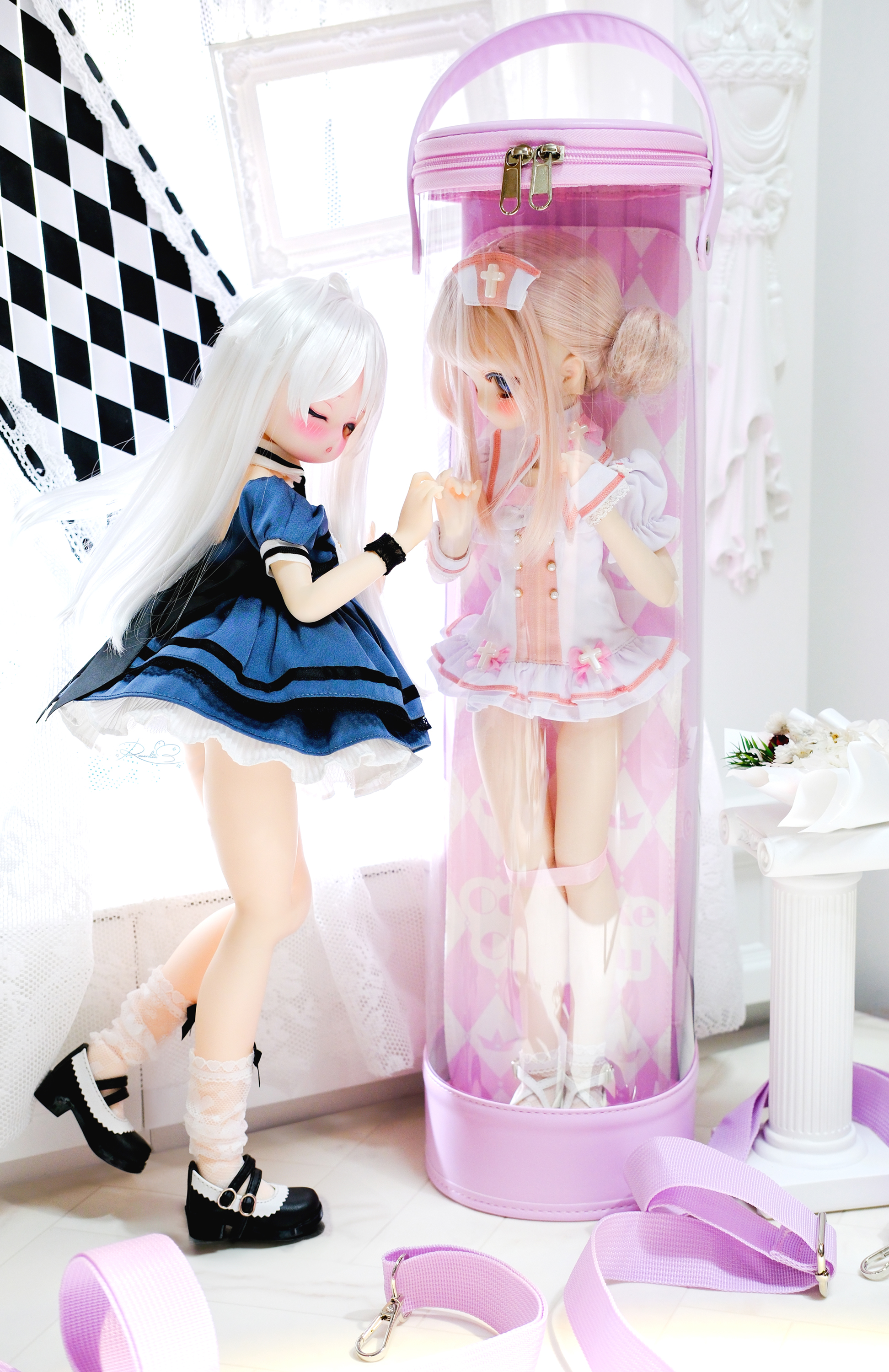 完売御礼】「アクア小町」MDD・SDM・1/4サイズ通用 2WAY着物 和