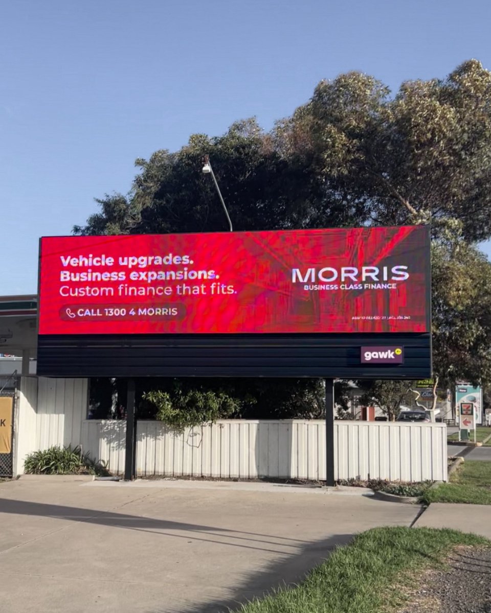 We’ve been busy with the team at GAWK Outdoor, lighting up multiple sites across Geelong this week. Keep your eyes peeled, you might just spot some familiar faces at Morris!

#AssetFinance #MorrisBusinessClassFinance #PersonalFinance #VehicleFinance #EquipmentFinance