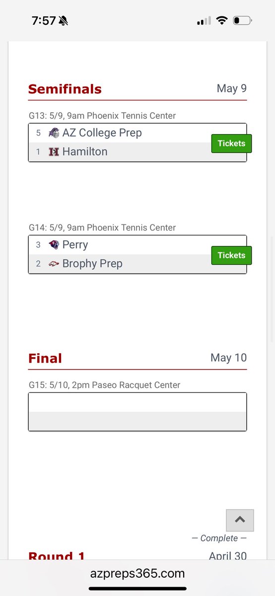 CUSDAthletics (@cusdathletics) on Twitter photo #CUSD 3/4 teams in the boys semis. ACP bringing it on the girls side! Let’s Go #Finish
#SecondToNone 🎾 🎾 <a href="/ChandlerUnified/">Chandler Unified School District</a> <a href="/FrankNarducci/">Frank Narducci</a> <a href="/HHS_Athletics_1/">HamiltonAthletics</a> <a href="/ACPAthletics/">ACPHS Athletics</a> <a href="/perry_pumas/">Perry High Athletics</a> <a href="/azc_obert/">Richard Obert</a> <a href="/AZPreps365/">AZPreps365</a> <a href="/Sports360AZ/">Sports360AZ</a> <a href="/ACPKnights/">Arizona College Prep High School</a> <a href="/hhshuskytennis/">Hamilton Huskies Tennis</a> <a href="/PerryPumas07/">PERRY HIGH SCHOOL</a> #CUSD 3/4 teams in the boys semis. ACP bringing it on the girls side! Let’s Go #Finish
#SecondToNone 🎾 🎾 <a href="/ChandlerUnified/">Chandler Unified School District</a> <a href="/FrankNarducci/">Frank Narducci</a> <a href="/HHS_Athletics_1/">HamiltonAthletics</a> <a href="/ACPAthletics/">ACPHS Athletics</a> <a href="/perry_pumas/">Perry High Athletics</a> <a href="/azc_obert/">Richard Obert</a> <a href="/AZPreps365/">AZPreps365</a> <a href="/Sports360AZ/">Sports360AZ</a> <a href="/ACPKnights/">Arizona College Prep High School</a> <a href="/hhshuskytennis/">Hamilton Huskies Tennis</a> <a href="/PerryPumas07/">PERRY HIGH SCHOOL</a>