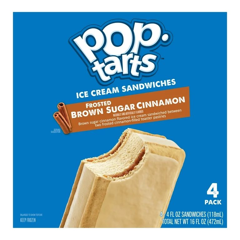 Poptarts made ice cream sandwiches, and Im going to eat a box of them the next time I take a day off. 🤝
