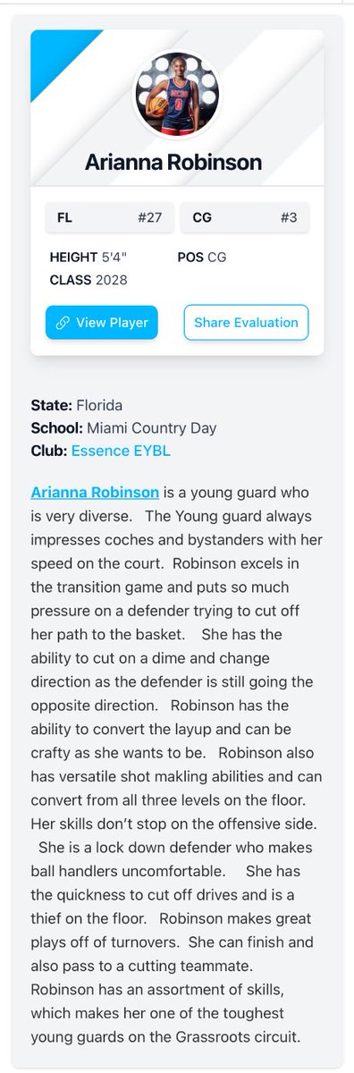 Arianna Robinson tweet media