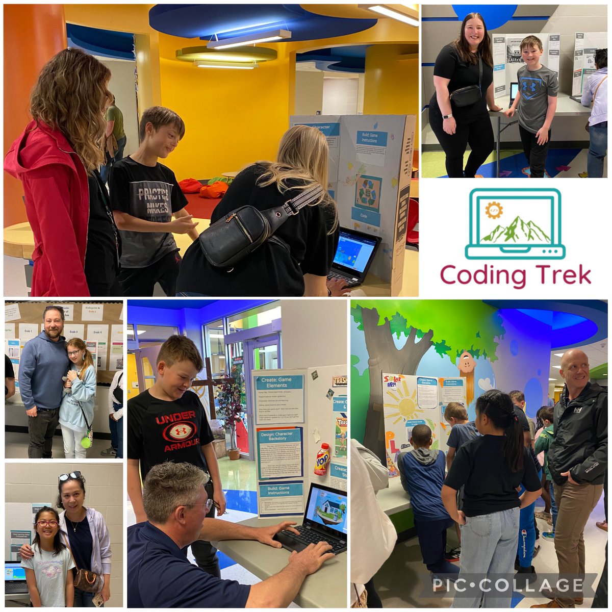HFLearn's tweet image. We had a great time presenting our #ocsbcodingtrek journey to our peers, parents, and guardians today! Their feedback will help us improve upon our game design. @StDominicOCSB #ocsbScience #ocsbmath  #CathEdWeek @OttCatholicSB #ocsbCodes #ocsbDL
#ocsbBeCommunity #ocsbOpensDoors