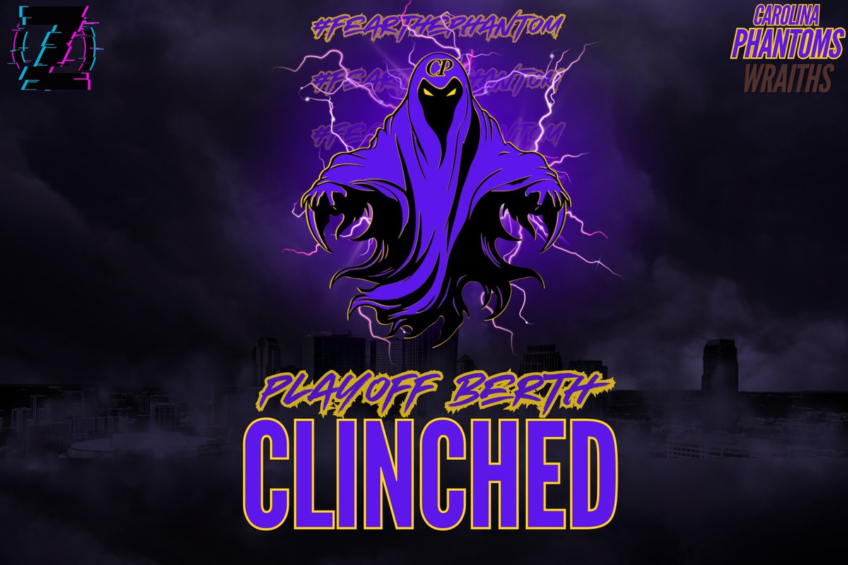 💥 CLINCHED! 💥
Carolina Phantom Wraiths have locked in a playoff spot after closing out group play with a dominant 3-0 sweep over 4 Kings Emerald!
Momentum’s on our side — next stop: playoffs. 👻🔥 #CarolinaPhantoms #PlayoffBound #FearThePhantom