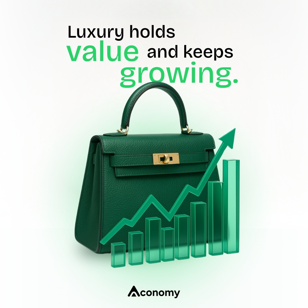 0xAconomy's tweet photo. What if your luxury closet was outperforming your savings account—and you didn’t even know it?

The rich don’t just wear luxury. They invest in it.

Here’s why your designer bag might be your smartest asset yet (and how you’re probably undervaluing it): 
🧵👇

#luxurylifestyle