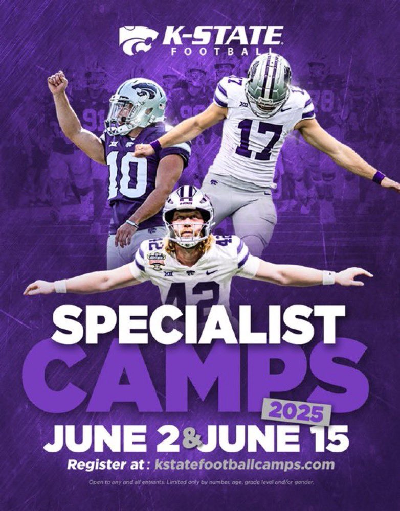 Matty McLaughlin (@matty_mac42) on Twitter photo I will be attending the Kansas State specialist camp on June 15th! Thanks for the invite <a href="/CoachKardulis/">Matt Kardulis</a>!
<a href="/drMcLaughlin42/">Drew McLaughlin</a> <a href="/CoachPoe1914/">Coach Poe *Trenches Reloaded *</a> <a href="/JHMerrittJr/">John Merritt 🏈</a> <a href="/DeSmetFB/">De Smet Jesuit Football</a> <a href="/KStateFB/">K-State Football</a> I will be attending the Kansas State specialist camp on June 15th! Thanks for the invite <a href="/CoachKardulis/">Matt Kardulis</a>!
<a href="/drMcLaughlin42/">Drew McLaughlin</a> <a href="/CoachPoe1914/">Coach Poe *Trenches Reloaded *</a> <a href="/JHMerrittJr/">John Merritt 🏈</a> <a href="/DeSmetFB/">De Smet Jesuit Football</a> <a href="/KStateFB/">K-State Football</a>