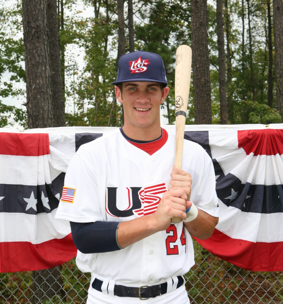 RickHeadMedia's tweet image. This bat has a story...

Before Bryce Harper left for Venezuela, he needed a new bat. But his dad didn&apos;t have the extra cash to buy him one. 

His dad had a pete rose signed bat. Bryce took the bat and rubbed the auto off, and took it with him to represent team USA.