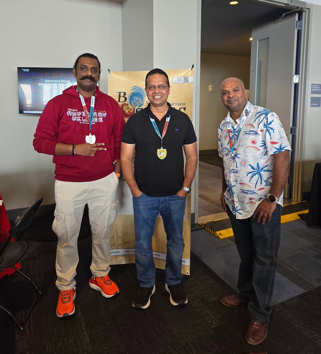 abhijithbr's tweet image. It was fun hosting @AdversaryVillag at @BSidesSF this year!
Met a ton of friends, gurus, and fellow hackers! 💜✌️
@vivekramac @upgoingstar @hacker_213
and a lot of more folks who are not in these pics.
#BSidesSanFrancisco