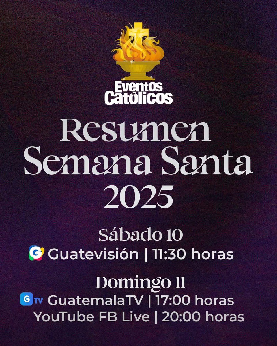 El Resumen Más Morado de la Semana Santa, revive junto a Eventos Católicos, Guatevisión y Guatemala TV los momentos que marcaron la historia a través de nuestras Transmisiones