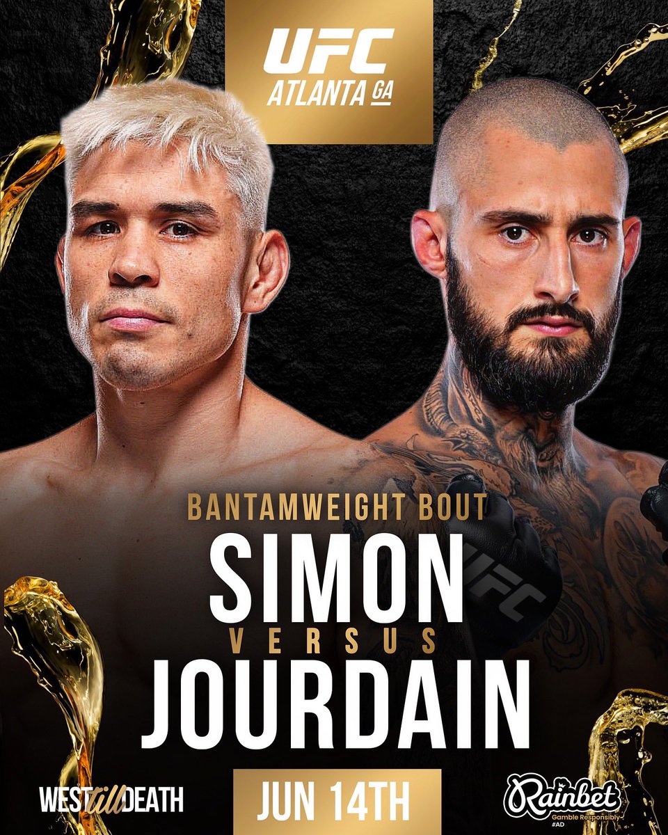 nathanhovde's tweet image. 🚨Fight Announcement:
Jack Hermansson vs. Gregory Rodrigues added to June 28th #UFC317
Cody Garbrandt vs. Raoni Barcelos added to June 14th’s #UFCAtlanta
Ricky Simón vs. Charles Jourdain added to June 14th’s #UFCAtlanta